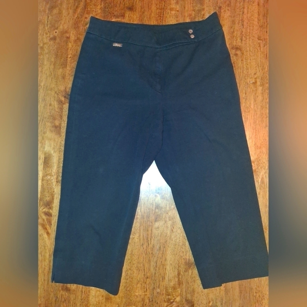 Ralph Lauren Cotton Spandex Blend Equestrian  company black Capri’s 8P